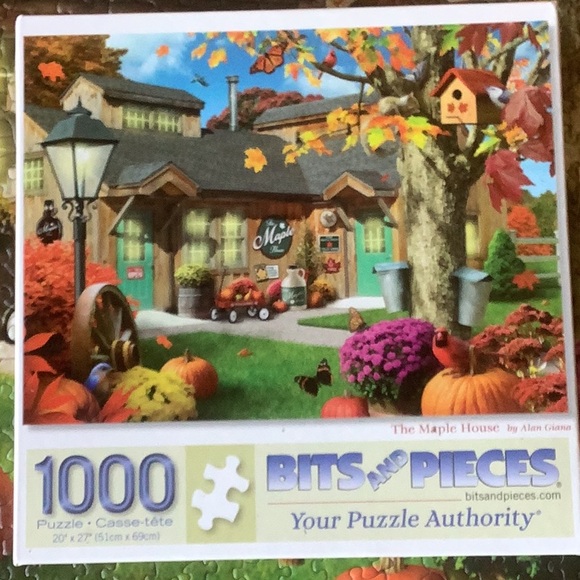 1,000 piece PUZZLE The Maple House by Bits & Pieces - Picture 4 of 4